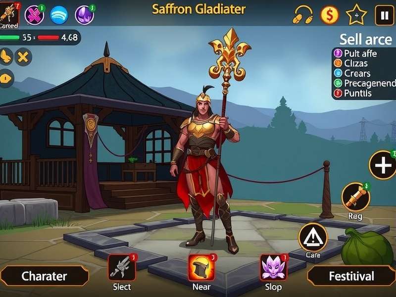 Saffron Scepter Gladiator festival event